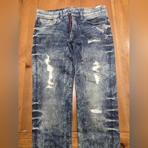 Parasuco Men's Distressed Blue Jeans